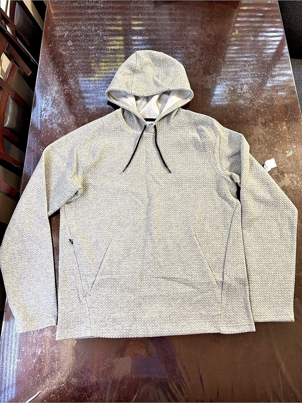 Old Navy Textured Pullover Hoodie Gray Size Medium NWT